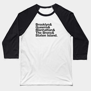 The Five Boroughs Baseball T-Shirt